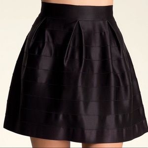 Bebe Black Zola Elastic Full Skirt